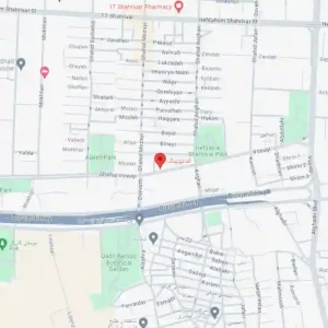 محل تعمیرگاه آلفاتیونینگ روی نقشه.